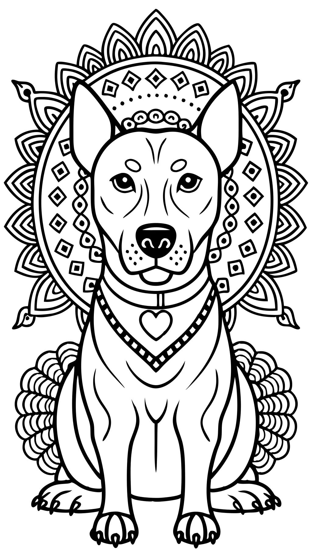 coloriages de chiens pour adultes